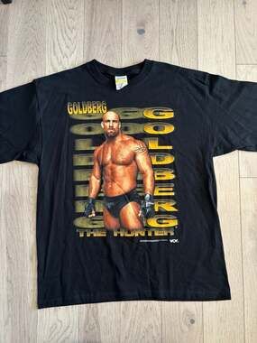 Vintage 1999 WCW Goldberg "The Hunter" Wrestling T-Shirt Size XL